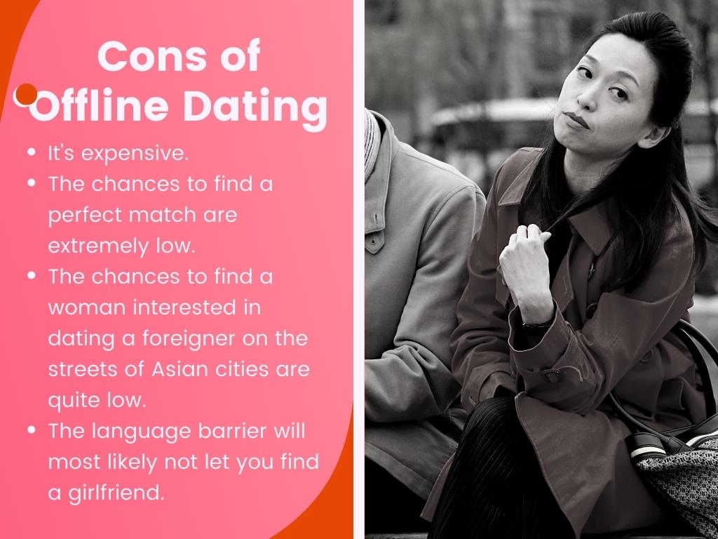 cons of offline dating