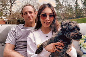 happy couple with thai woman