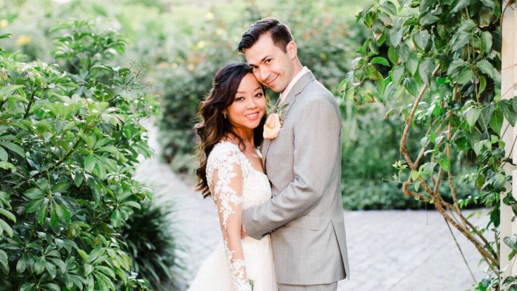 asian bride with american man